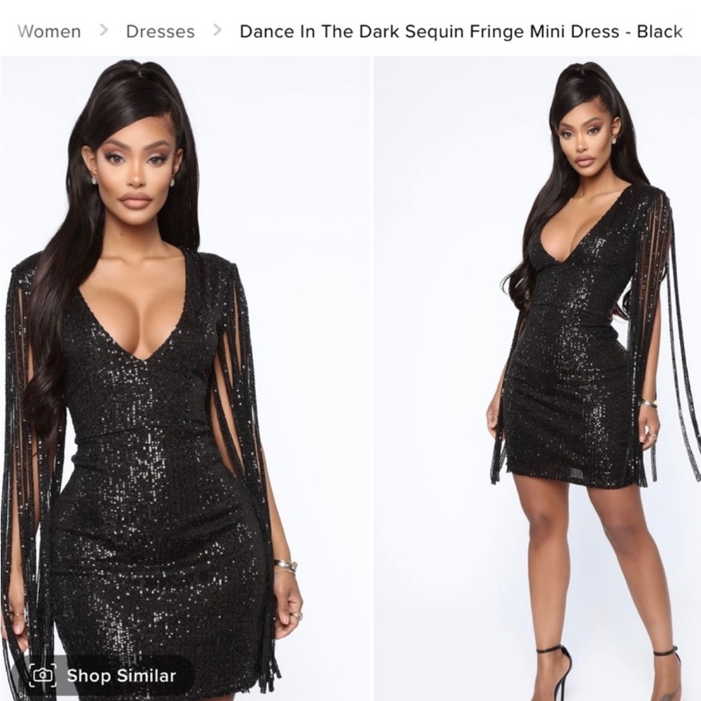 Fringe Sequin Dress